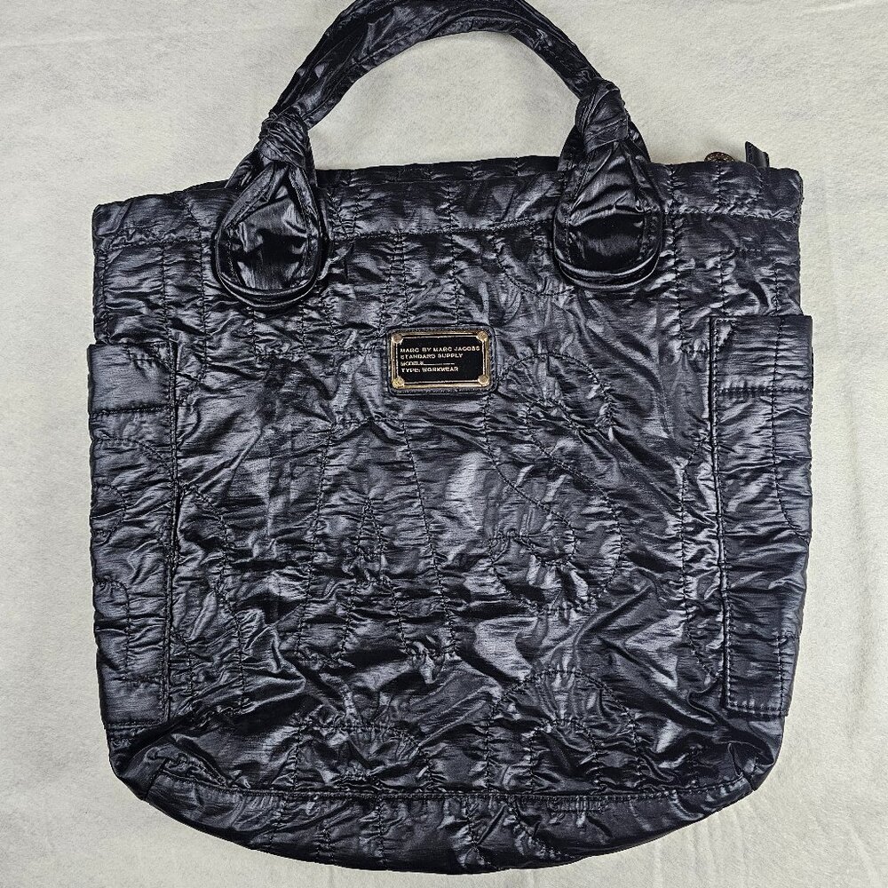 Marc Jacobs Black Nylon Quilted Nylon Reversible Tote Bag - Picture 6 of 6